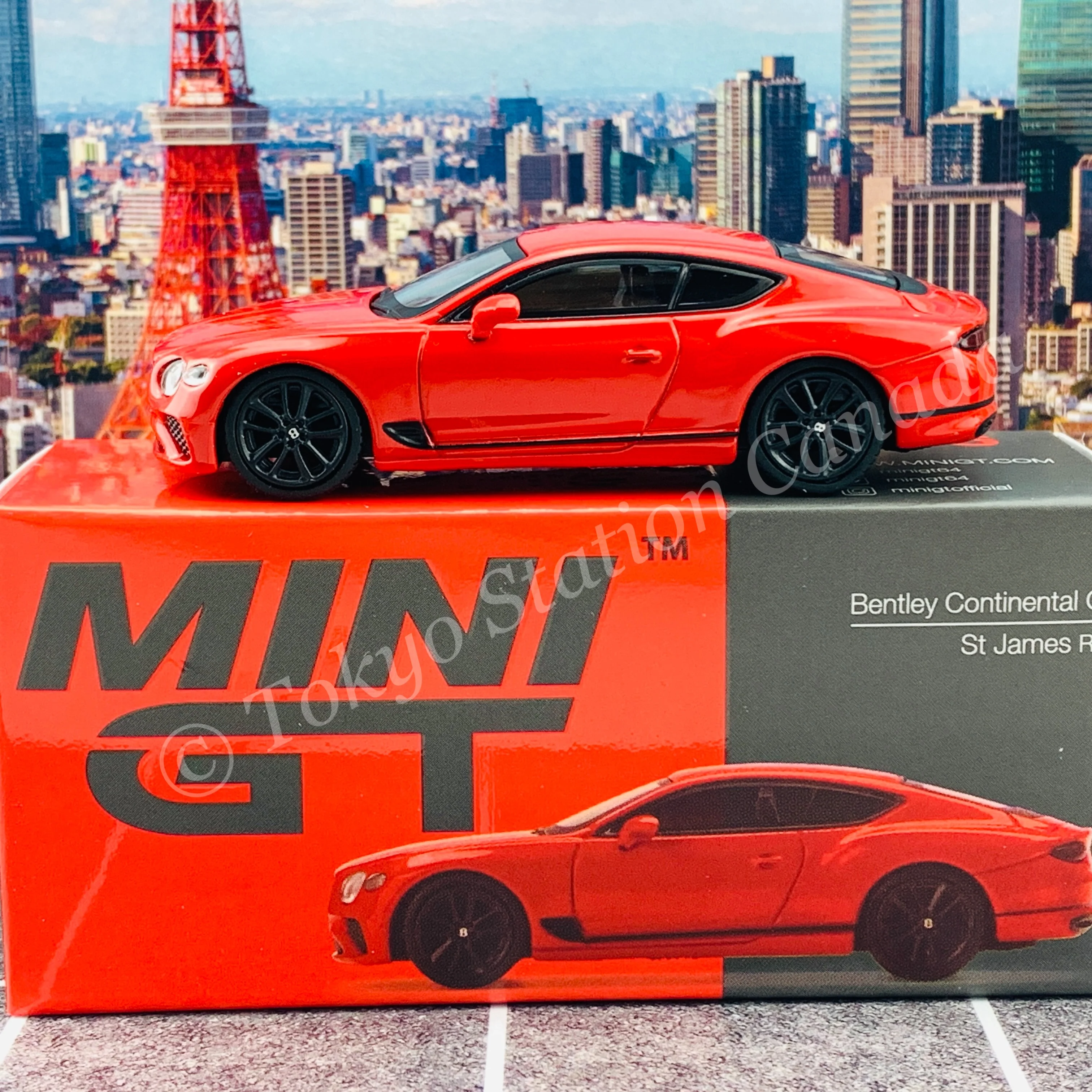 MINI GT 1/64 Bentley Continental GT St James Red RHD MGT00216-R - Image 3