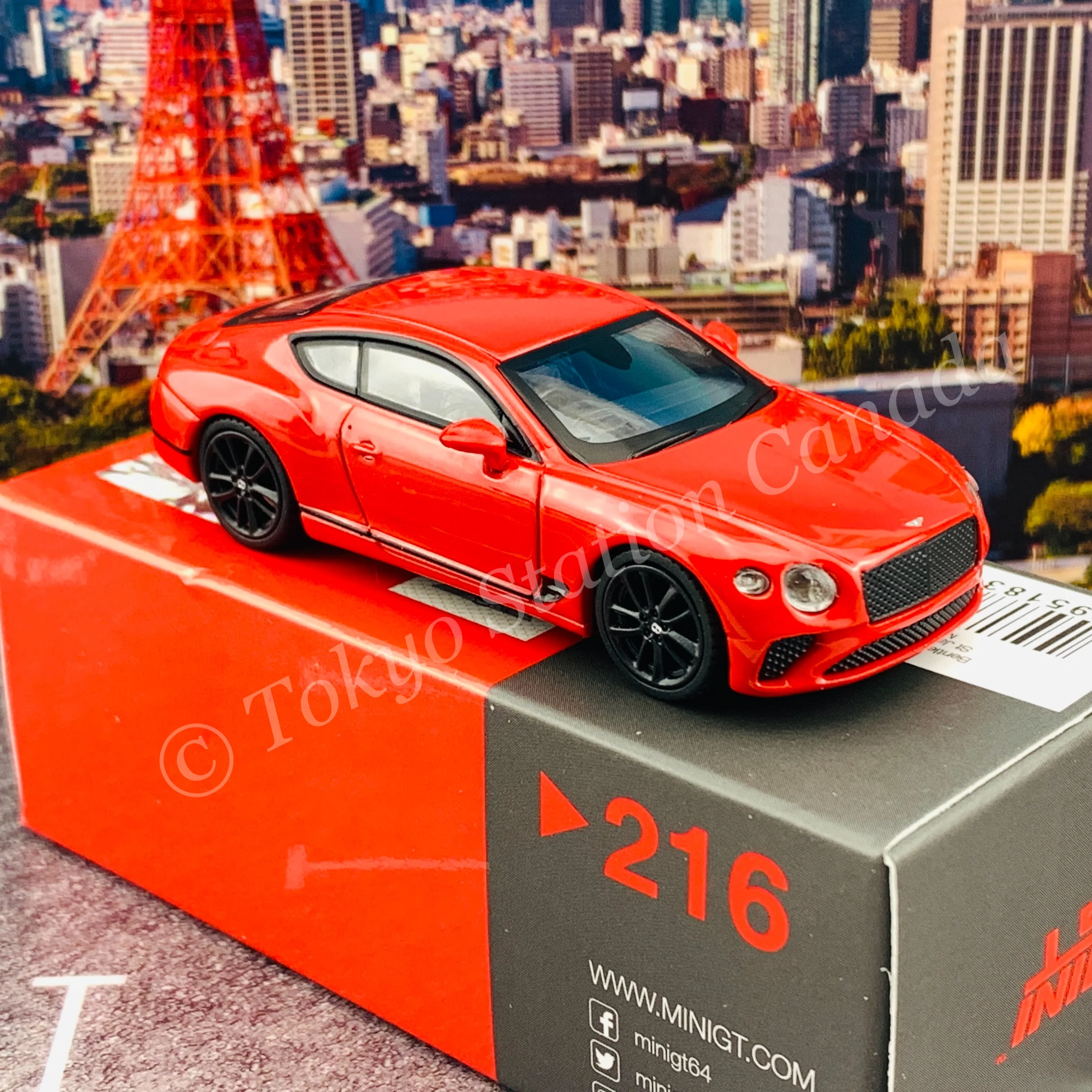 MINI GT 1/64 Bentley Continental GT St James Red RHD MGT00216-R - Image 5