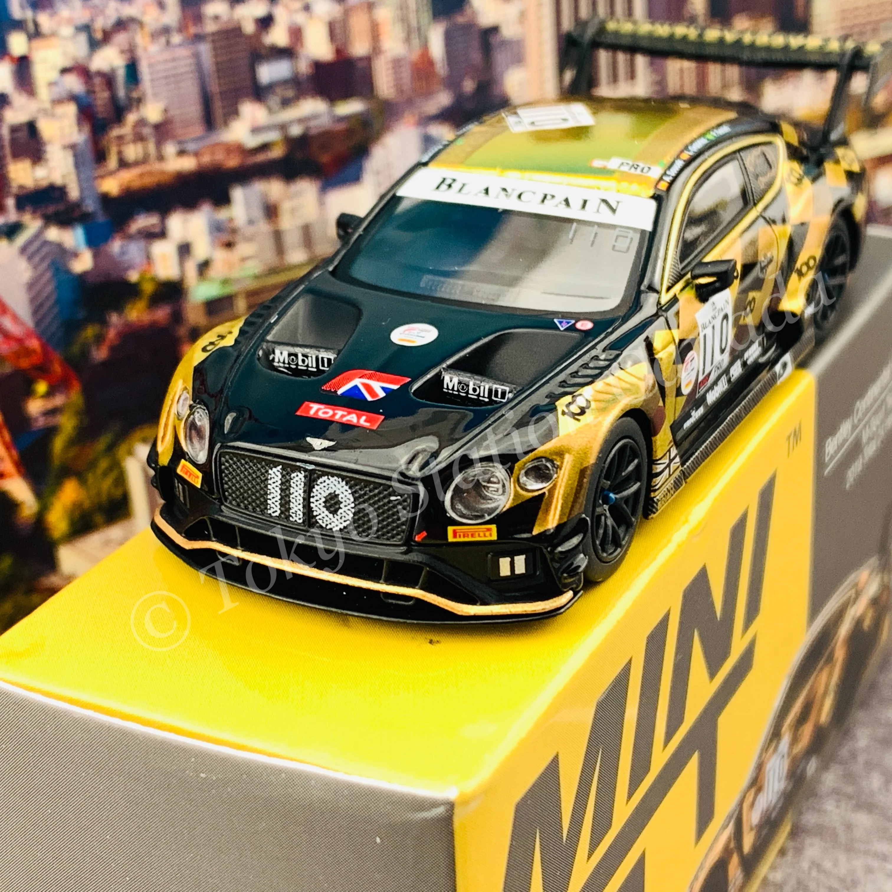 MINI GT 1/64 Bentley Continental GT3 #110  2019 Total 24 Hours of Spa M-Sport Team Bentley RHD MGT00199-R - Image 2