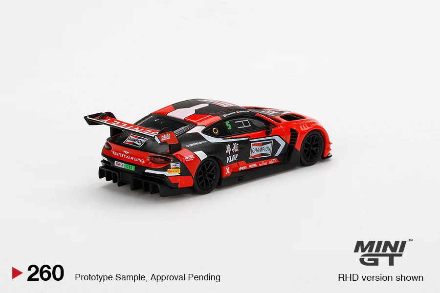 MINI GT 1/64 Bentley Continental GT3 #5  CHAMPION 2018 Blancpain GT Asia RHD MGT00260-R - Image 2