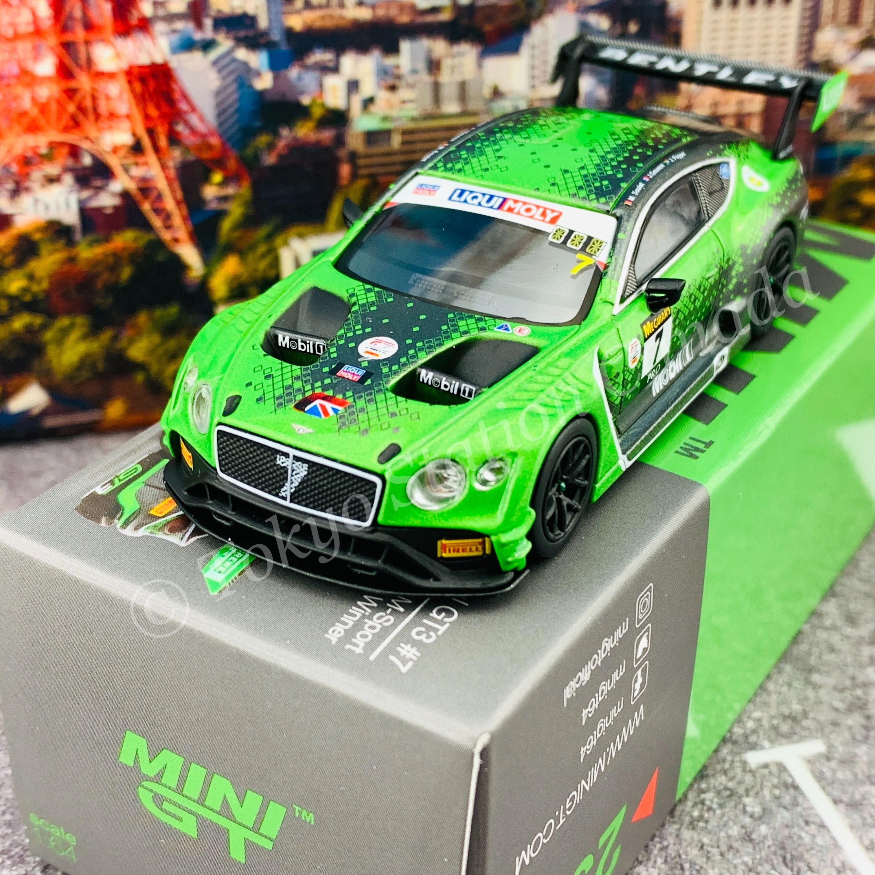 MINI GT 1/64 Bentley Continental GT3 #7 2020 Liqui-Moly Bathurst 12 Hrs Winner Bentley Team M-Sport RHD MGT00238-R - Image 3
