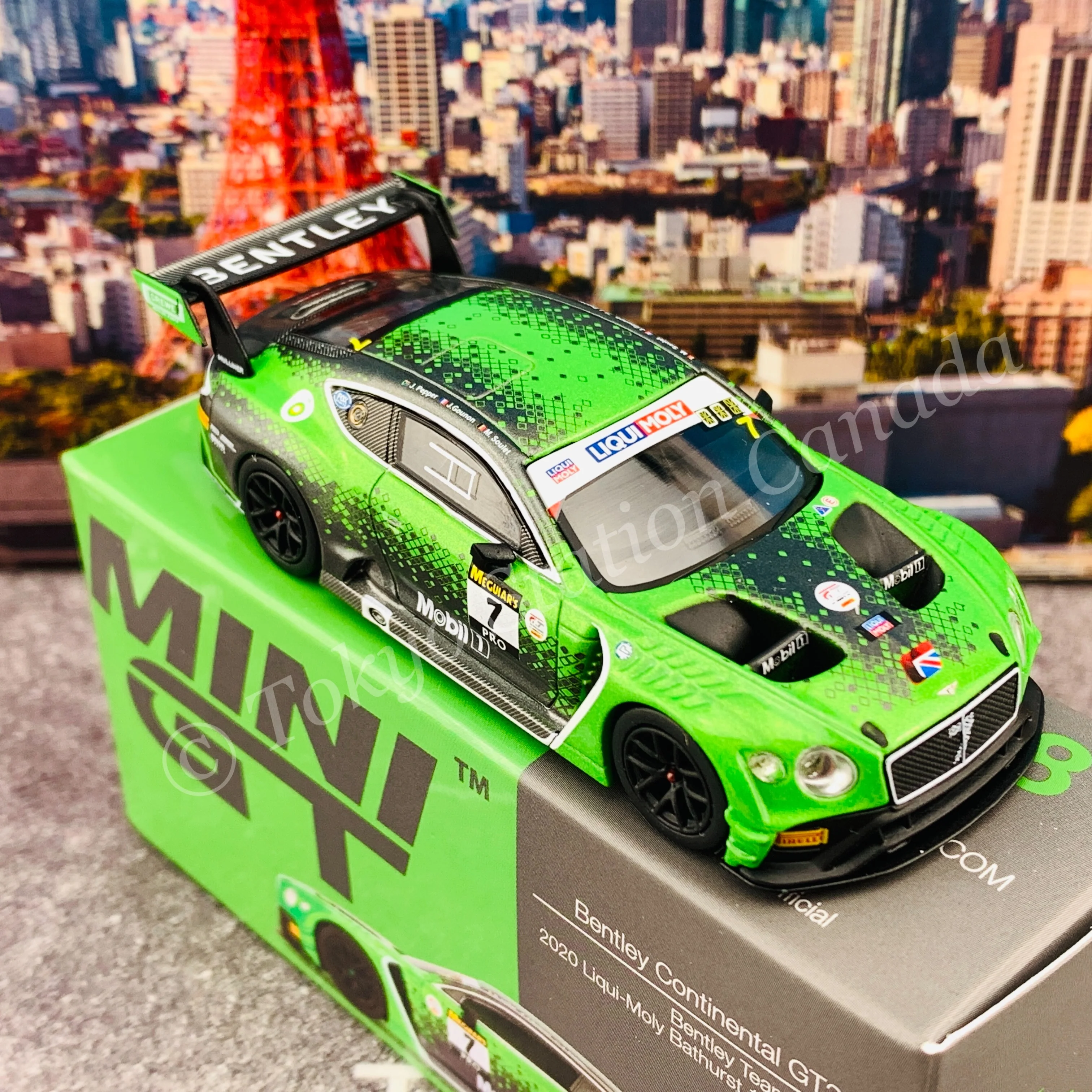 MINI GT 1/64 Bentley Continental GT3 #7 2020 Liqui-Moly Bathurst 12 Hrs Winner Bentley Team M-Sport RHD MGT00238-R - Image 4