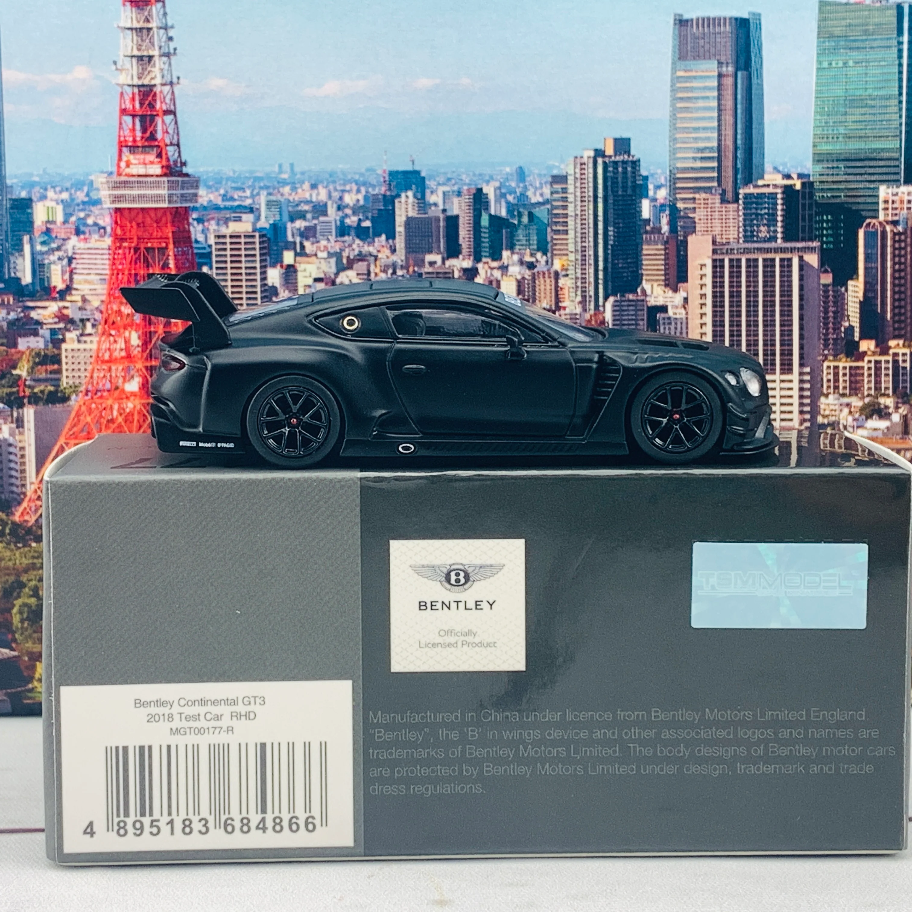 MINI GT 1/64 Bentley Continental GT3 2018 Test Car RHD MGT00177-R - Image 4
