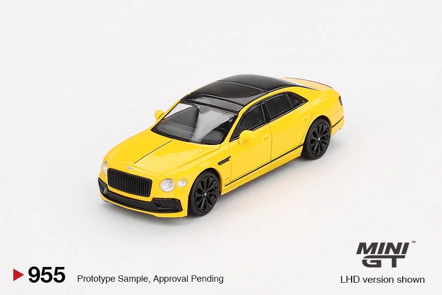 MINI GT 1/64 Bentley Flying Spur Monaco Yellow MGT00955-BL - Image 2
