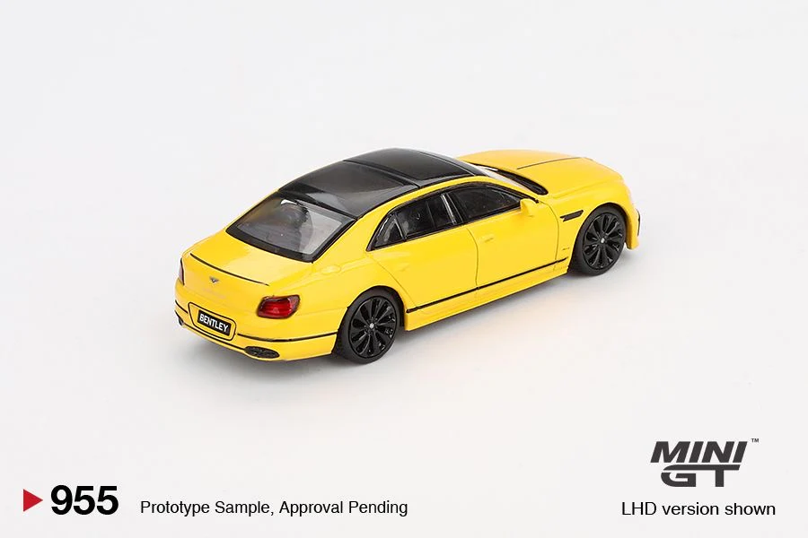 MINI GT 1/64 Bentley Flying Spur Monaco Yellow MGT00955-BL - Image 3
