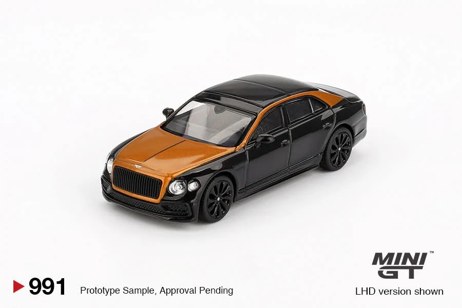 MINI GT 1/64 Bentley Flying Spur Orange Flame / Onyx MGT00991-BL - Image 4