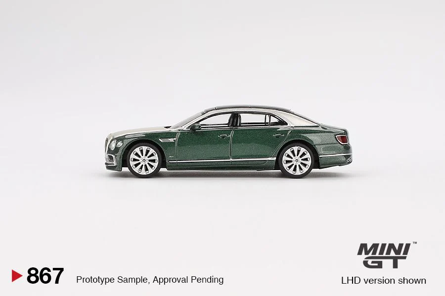 MINI GT 1/64 Bentley Flying Spur White Sand Verdant MGT00867-L - Image 2