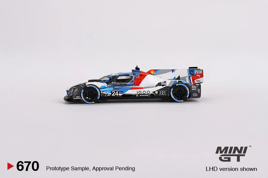 MINI GT 1/64 BMW M Hybrid V8 GTP #24 BMW M Team RLL 2023 IMSA Daytona 24 Hrs MGT00670-L - Image 2