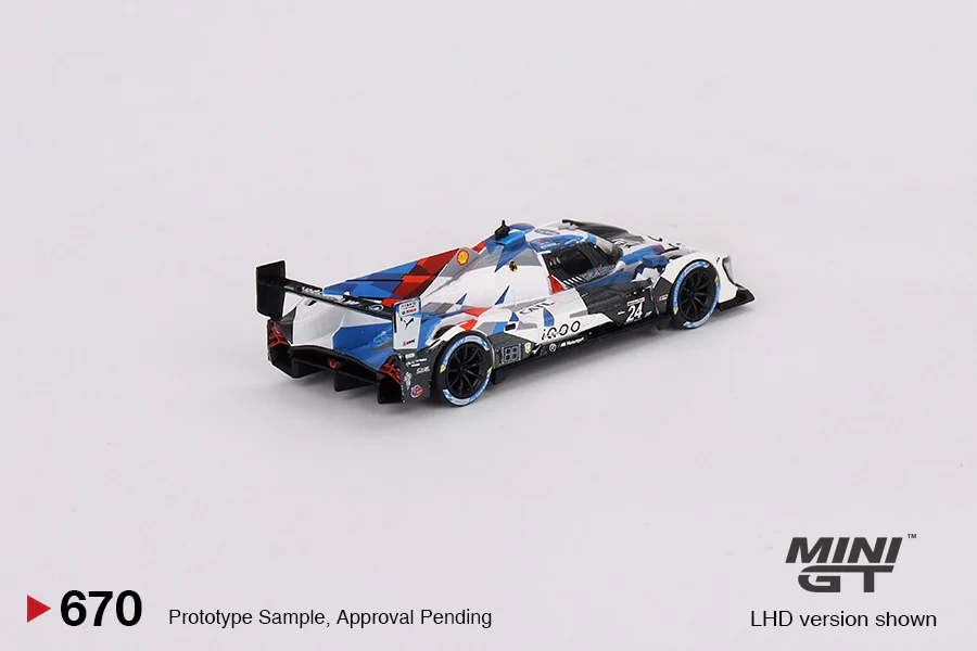 MINI GT 1/64 BMW M Hybrid V8 GTP #24 BMW M Team RLL 2023 IMSA Daytona 24 Hrs MGT00670-L - Image 3