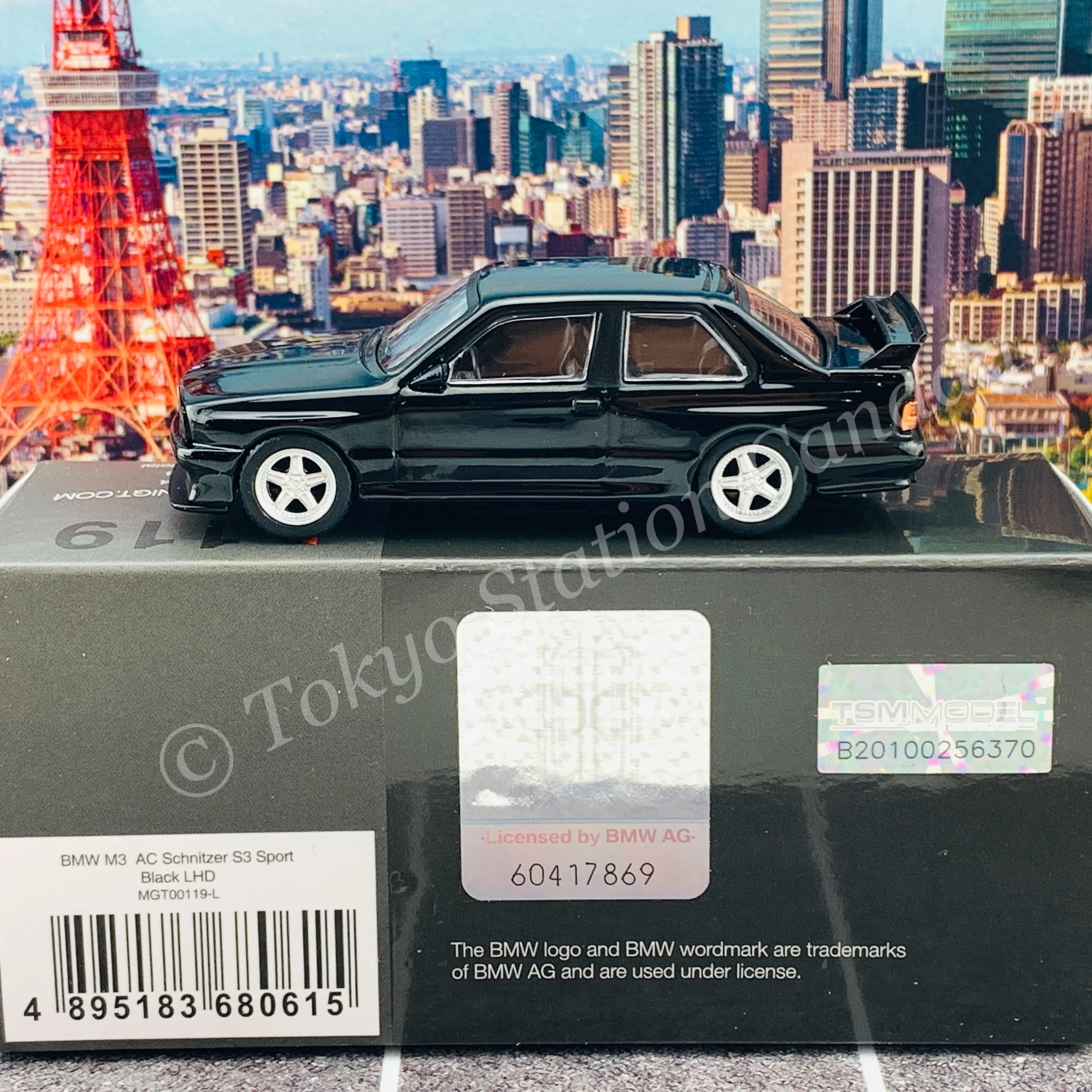 MINI GT 1/64 BMW M3 AC Schnitzer S3 Sport Black LHD MGT00119-L - Image 3