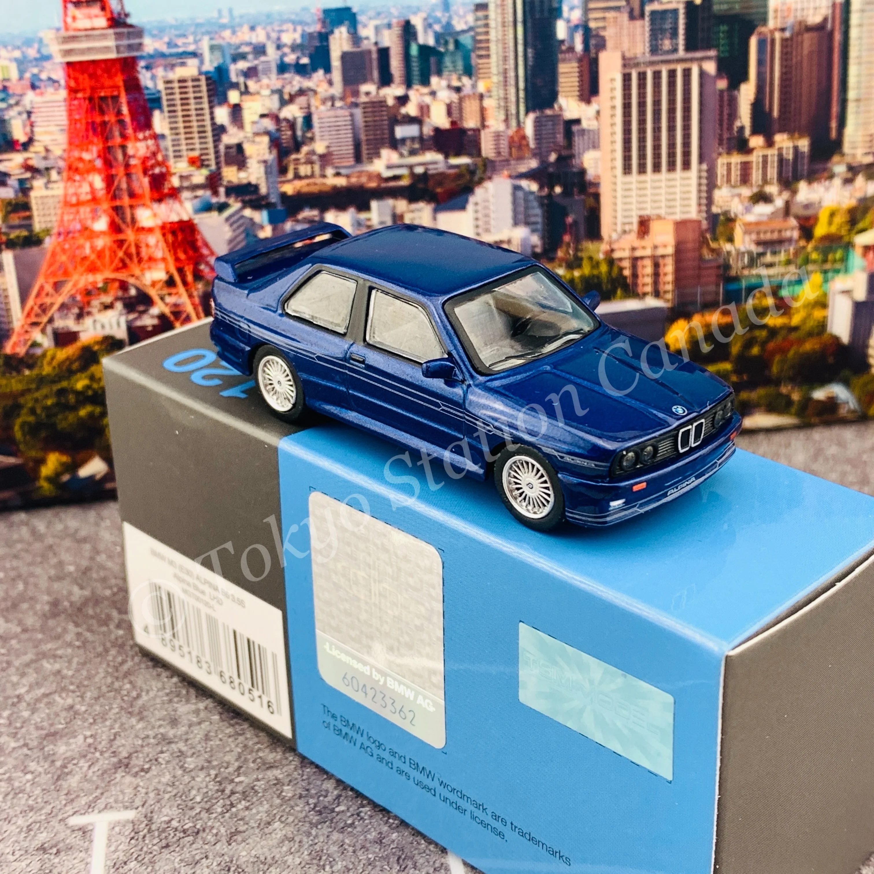 MINI GT 1/64 BMW M3 (E30) ALPINA B6 3.5S  Alpina Blue LHD MGT00120-L - Image 4