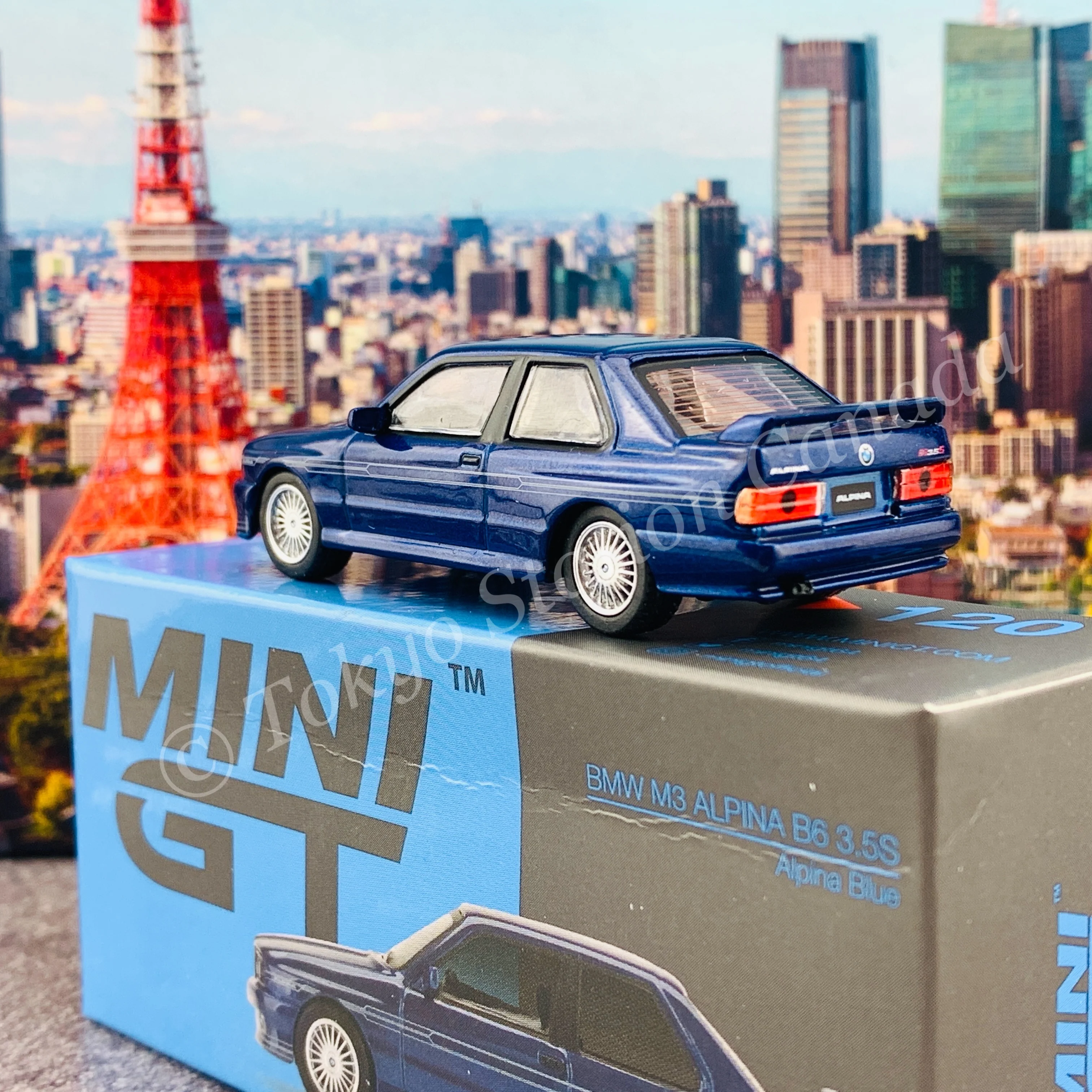 MINI GT 1/64 BMW M3 (E30) ALPINA B6 3.5S  Alpina Blue LHD MGT00120-L - Image 5