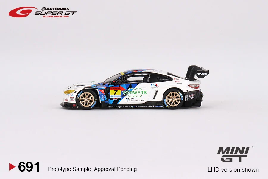 MINI GT 1/64 BMW M4 GT3 #7 "Studie BMW M4" BMW M Team Studie x CRS 2023 SUPER GT SERIES MGT00691-L - Image 2