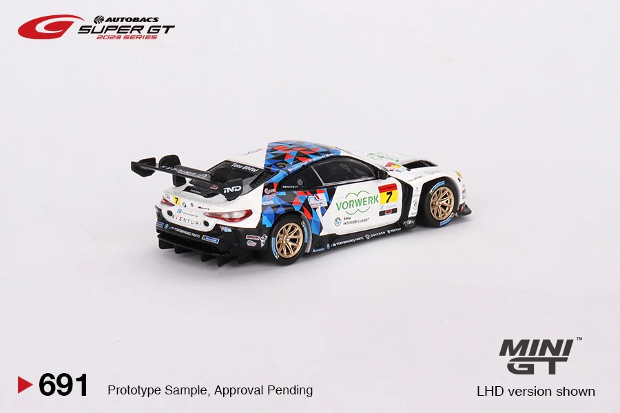 MINI GT 1/64 BMW M4 GT3 #7 "Studie BMW M4" BMW M Team Studie x CRS 2023 SUPER GT SERIES MGT00691-L - Image 3