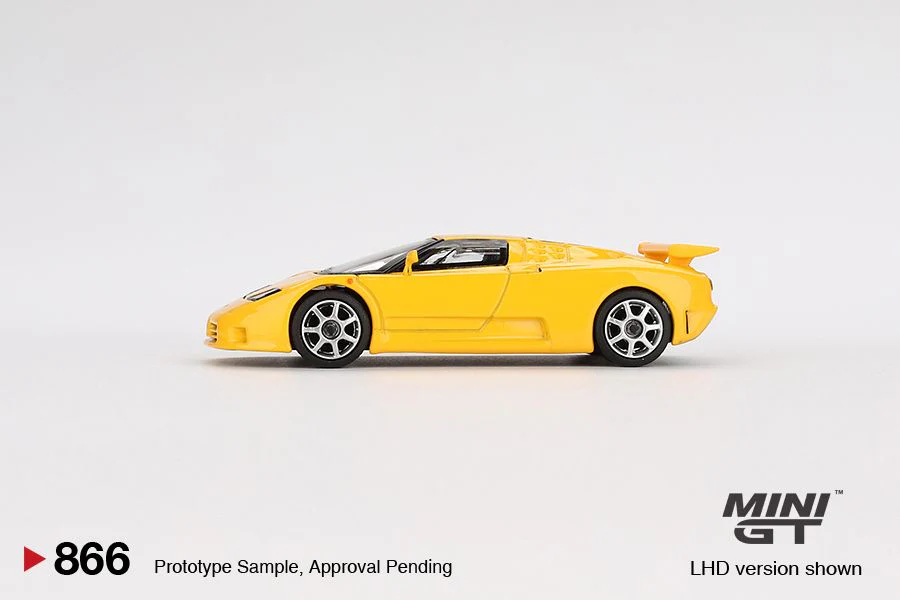 MINI GT 1/64 Bugati EB110 Super Sport Giallo Bugatti MGT00866-BL - Image 2