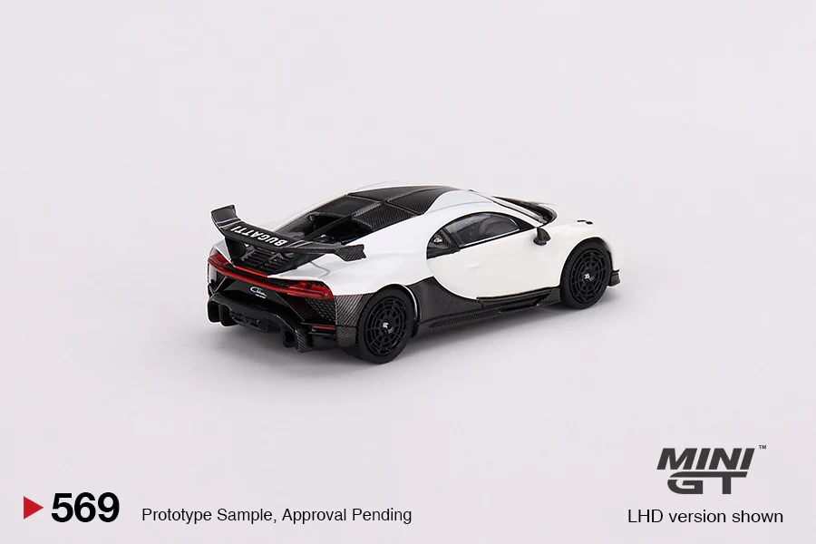 MINI GT 1/64 Bugatti Chiron Pur Sport White LHD MGT00569-L - Image 2