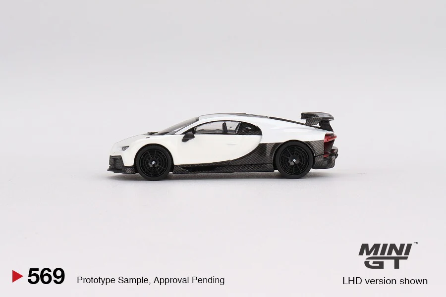 MINI GT 1/64 Bugatti Chiron Pur Sport White LHD MGT00569-L - Image 3