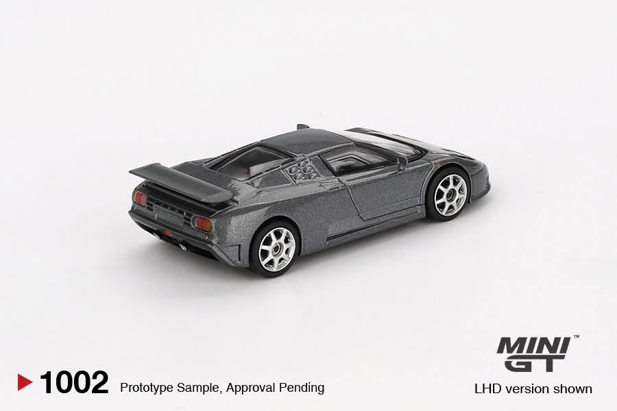 MINI GT 1/64 Bugatti EB110 Super Sport Grigio Scuro MGT01002-BL - Image 3