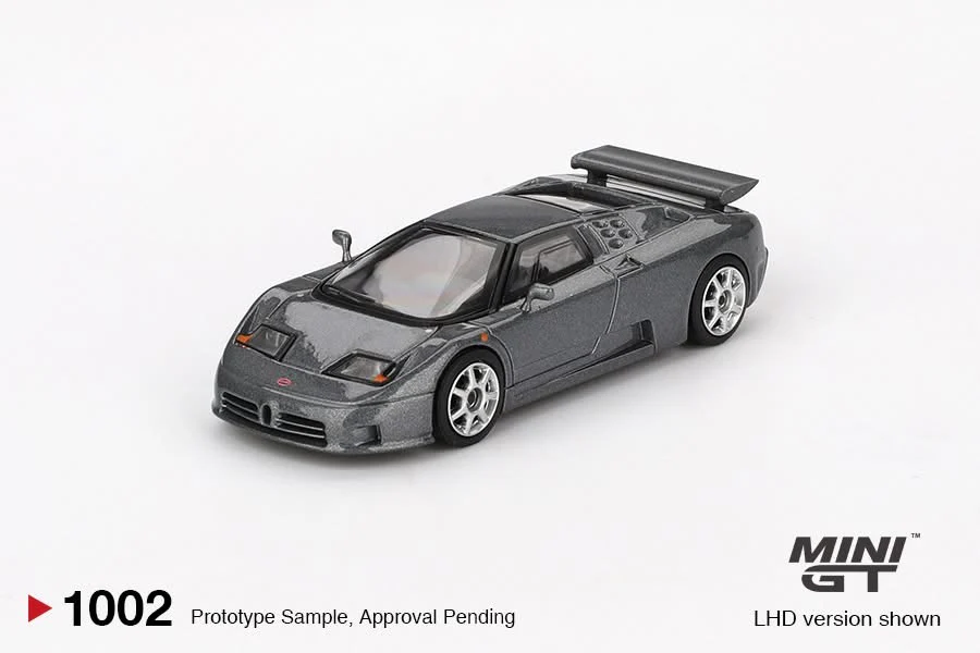 MINI GT 1/64 Bugatti EB110 Super Sport Grigio Scuro MGT01002-BL - Image 4