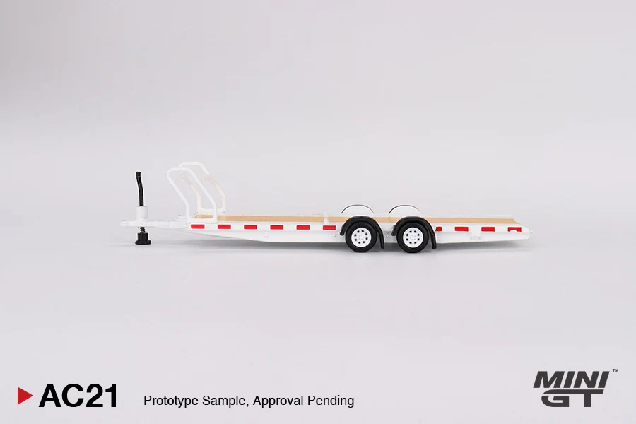 MINI GT 1/64 Car Hauler Trailer White MGTAC21 - Image 3