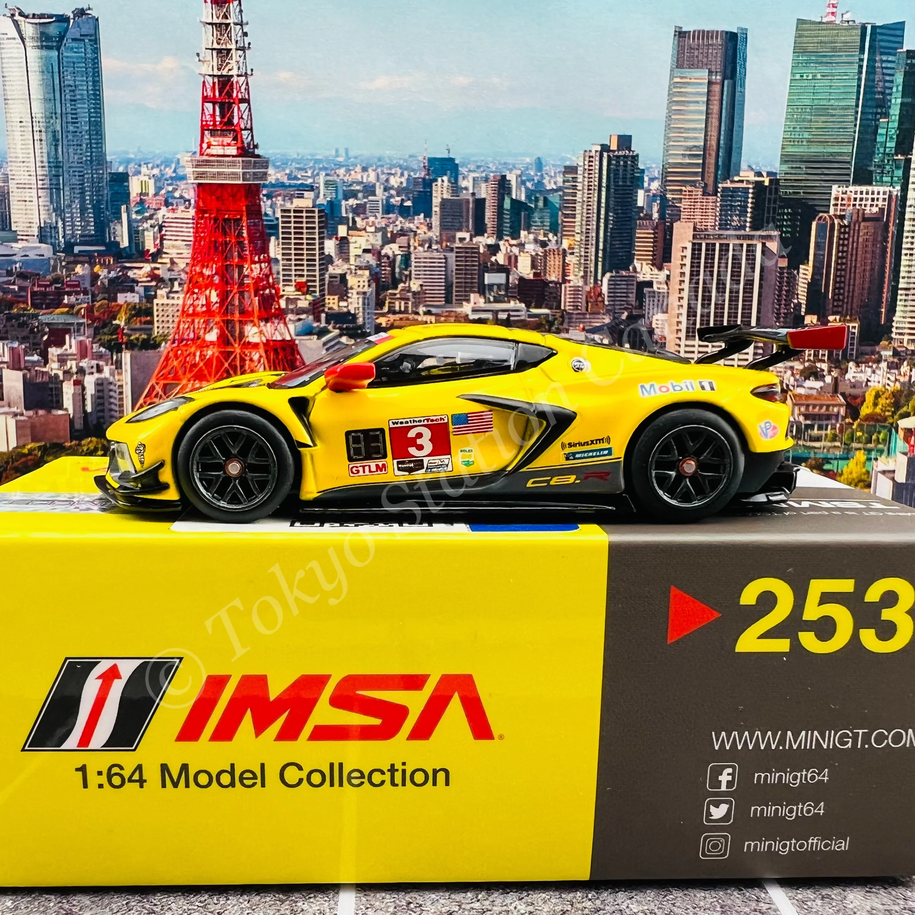 MINI GT 1/64 Chevrolet Corvette C8.R #3  2020 IMSA 24 Hrs of Daytona LHD MGT00253-L - Image 3
