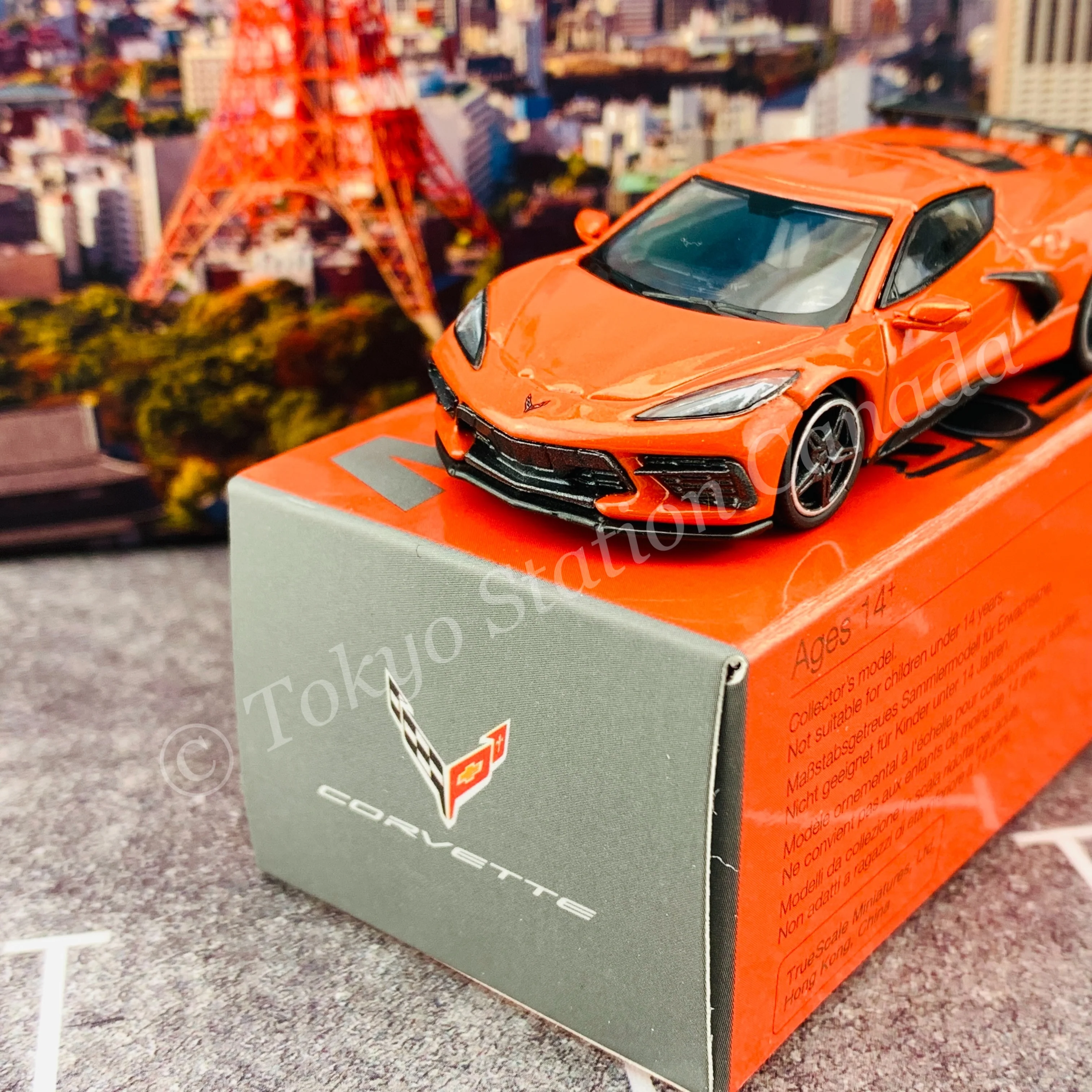 MINI GT 1/64 Chevrolet Corvette Stingray 2020 Sebring Orange Tintcoat LHD MGT00227-L - Image 3