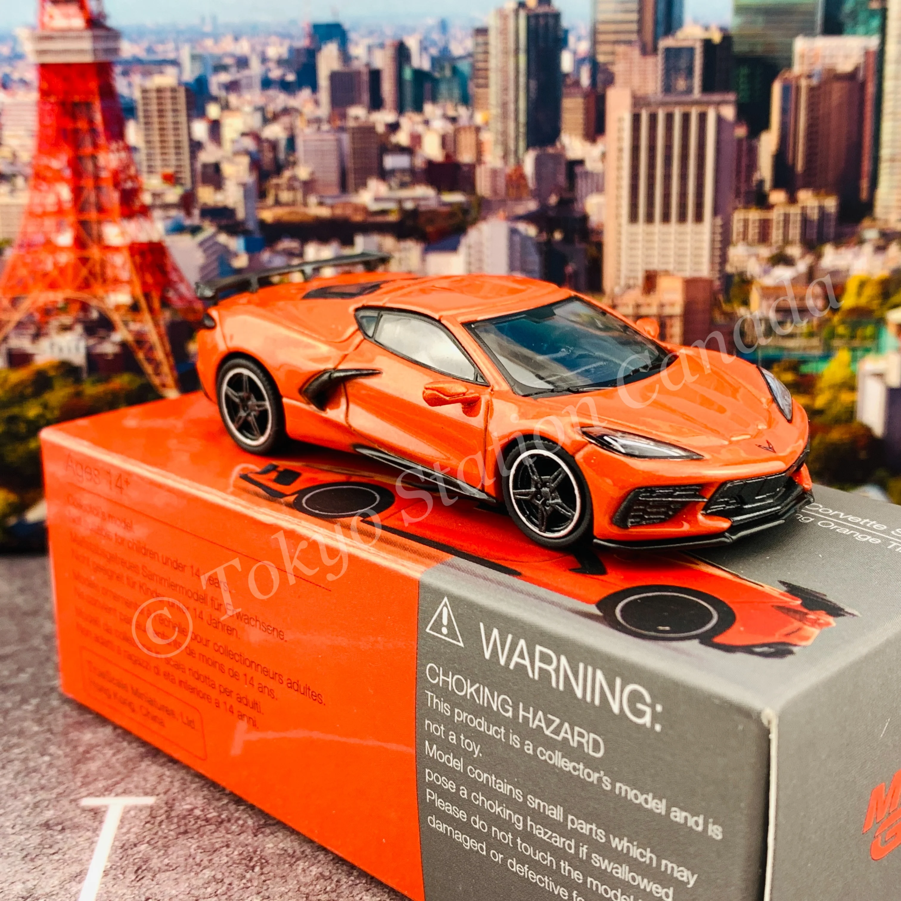 MINI GT 1/64 Chevrolet Corvette Stingray 2020 Sebring Orange Tintcoat LHD MGT00227-L - Image 4