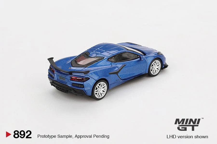 MINI GT 1/64 Chevrolet Corvette Z06 2023 Elkhart Lake Blue Metallic MGT00892-L - Image 3