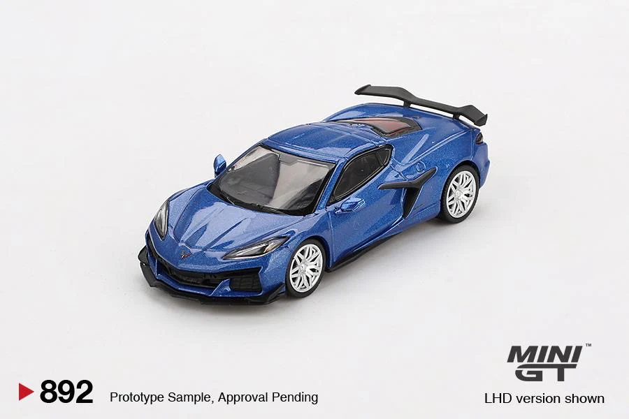 MINI GT 1/64 Chevrolet Corvette Z06 2023 Elkhart Lake Blue Metallic MGT00892-L - Image 4