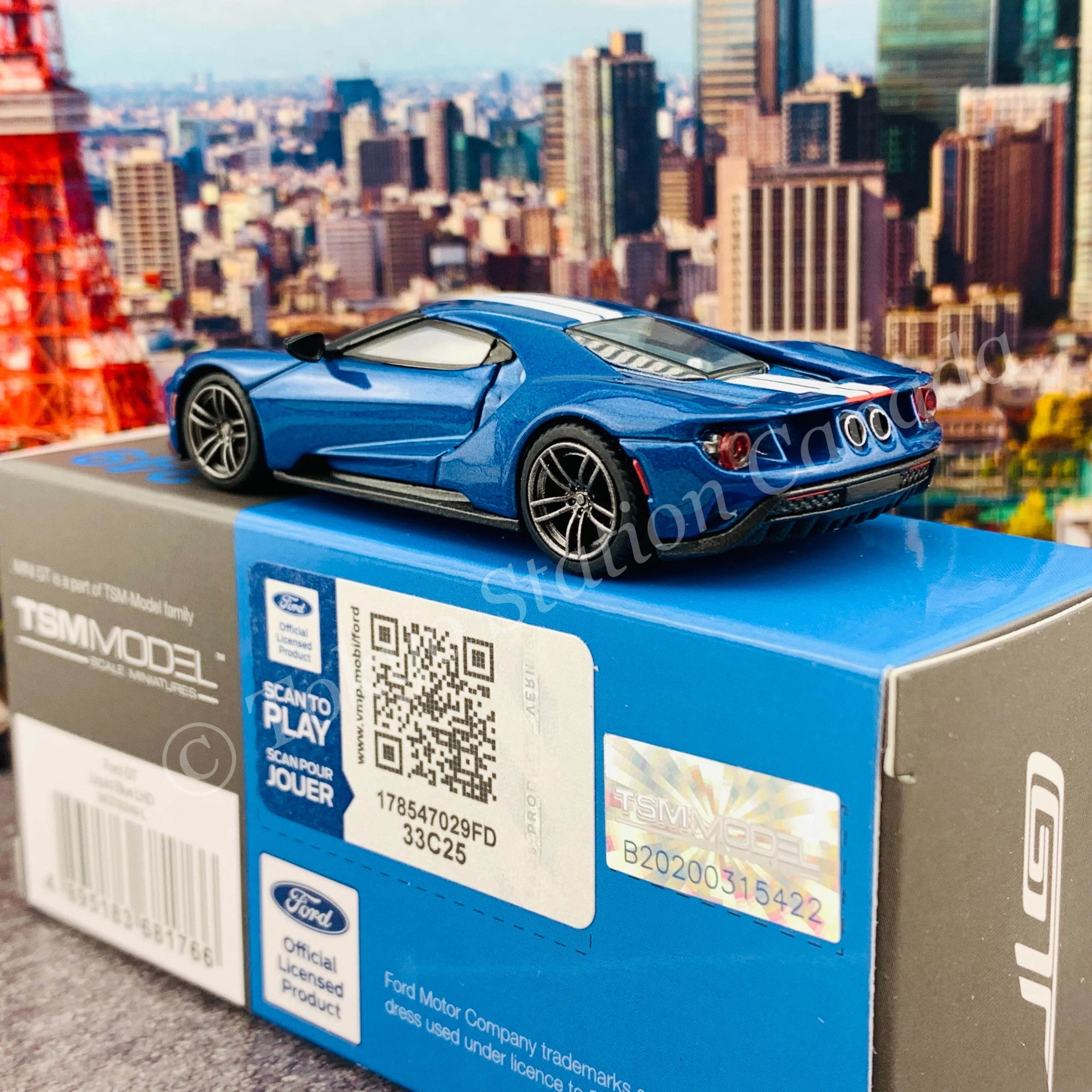 MINI GT 1/64 Ford GT  Liquid Blue LHD MGT00249-L - Image 4