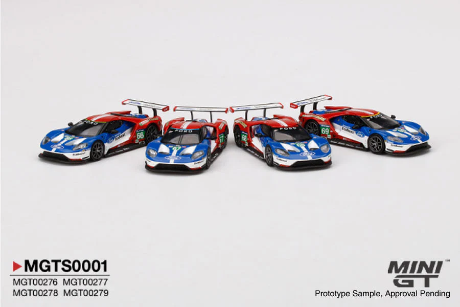 MINI GT 1/64 FORD GT LMGTE PRO 2016 LEMANS GANASSI 4 CAR SET / LIMITED EDITION OF 5000 MGT-S001 - Image 3