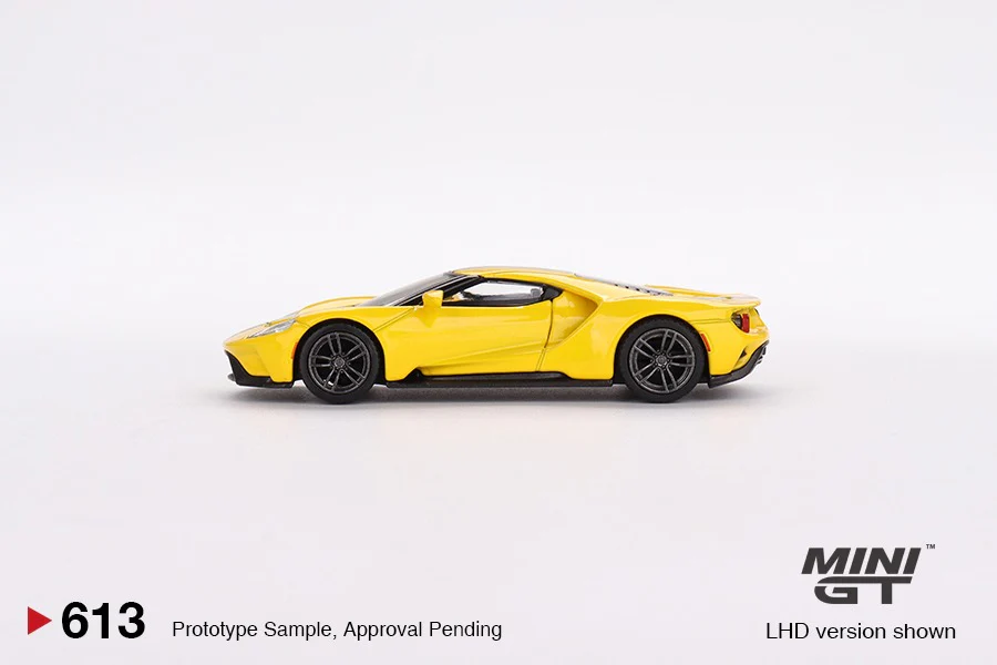 MINI GT 1/64 Ford GT Triple Yellow LHD MGT00613-L - Image 2