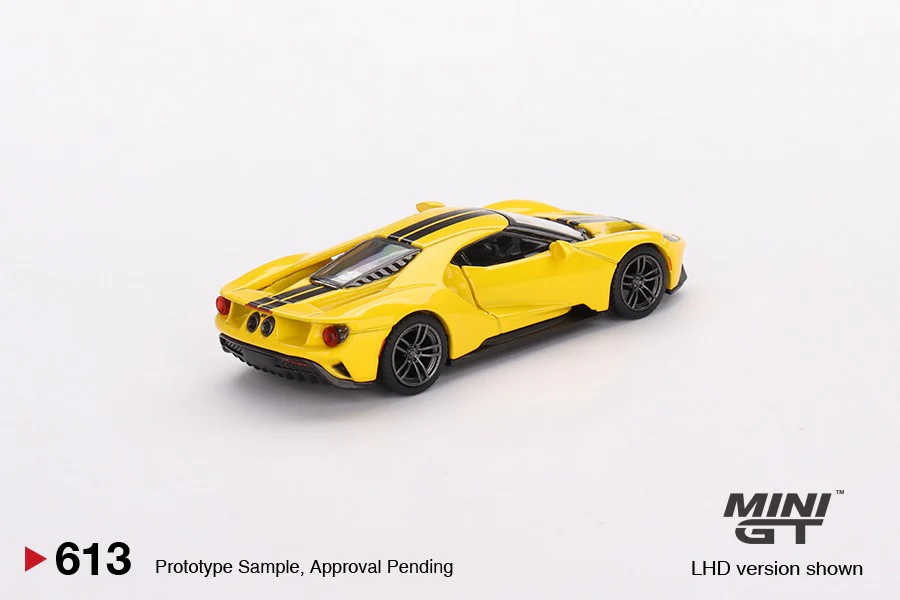 MINI GT 1/64 Ford GT Triple Yellow LHD MGT00613-L - Image 3