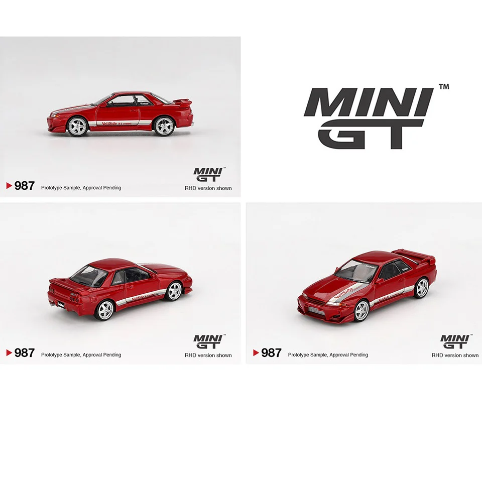 MINI GT 1/64 Nissan Skyline GT-R (R32) VeilSide Combat C-I – Gem Red MGT00987-BL
