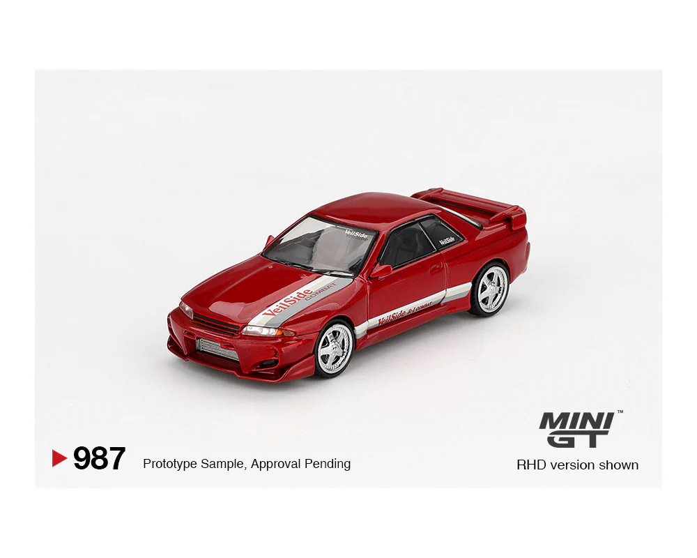 MINI GT 1/64 Nissan Skyline GT-R (R32) VeilSide Combat C-I – Gem Red MGT00987-BL - Image 2