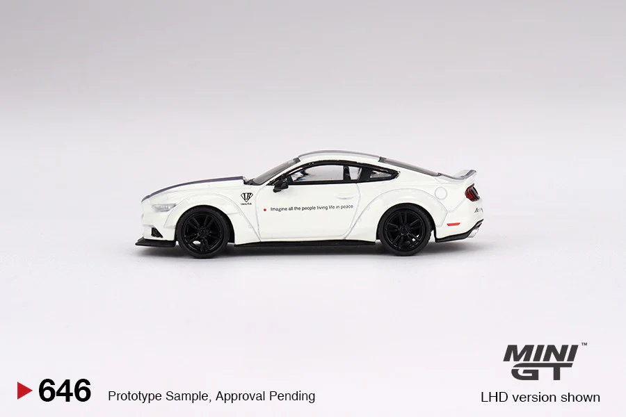MINI GT 1/64 Ford Mustang GT LB-WORKS White LHD MGT00646-L - Image 2