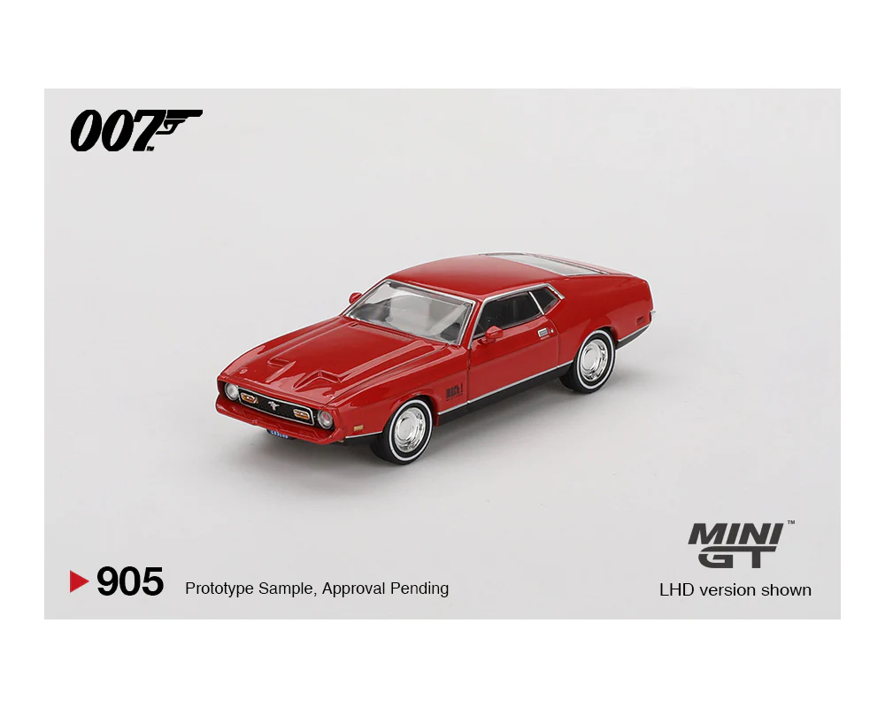 MINI GT 1/64 Ford Mustang Mach 1 James Bond 007 ” Diamonds Are Forever ” – English Packaging – Limited Edition MGT00905-007E - Image 2