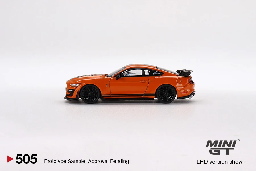 MINI GT 1/64 Ford Mustang Shelby GT500 Twister Orange LHD MGT00505-L - Image 2