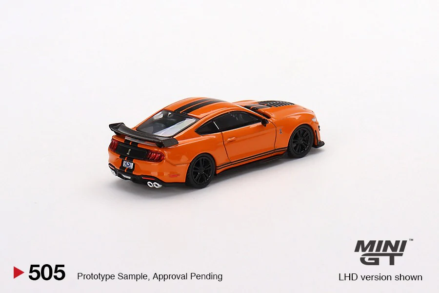 MINI GT 1/64 Ford Mustang Shelby GT500 Twister Orange LHD MGT00505-L - Image 3