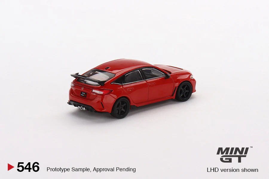 MINI GT 1/64 Honda Civic Type R Rallye Red 2023 w/ Advan GT Wheel LHD MGT00546-L - Image 3