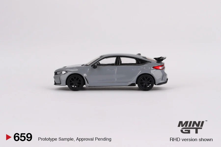 MINI GT 1/64 Honda Civic Type R Sonic Gray Pearl 2023 MGT00659-L - Image 2