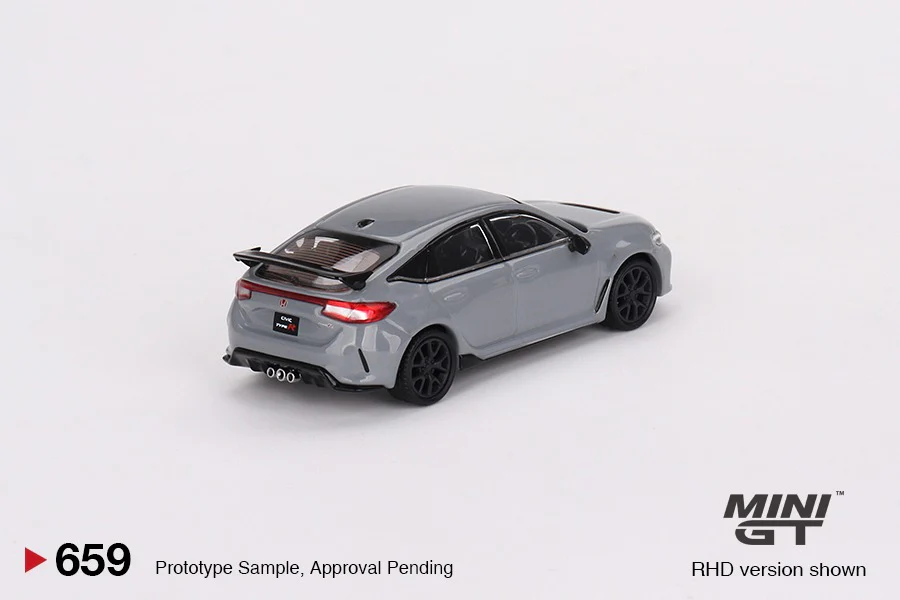 MINI GT 1/64 Honda Civic Type R Sonic Gray Pearl 2023 MGT00659-L - Image 3
