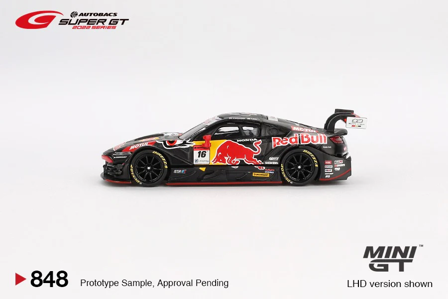 MINI GT 1/64 Honda NSX-GT "Type S" GT500 #16 "Red Bull MOTUL MUGEN NSX-GT" TEAM Red Bull MUGEN 2022 SUPER GT SERIES MGT00848-BL - Image 2