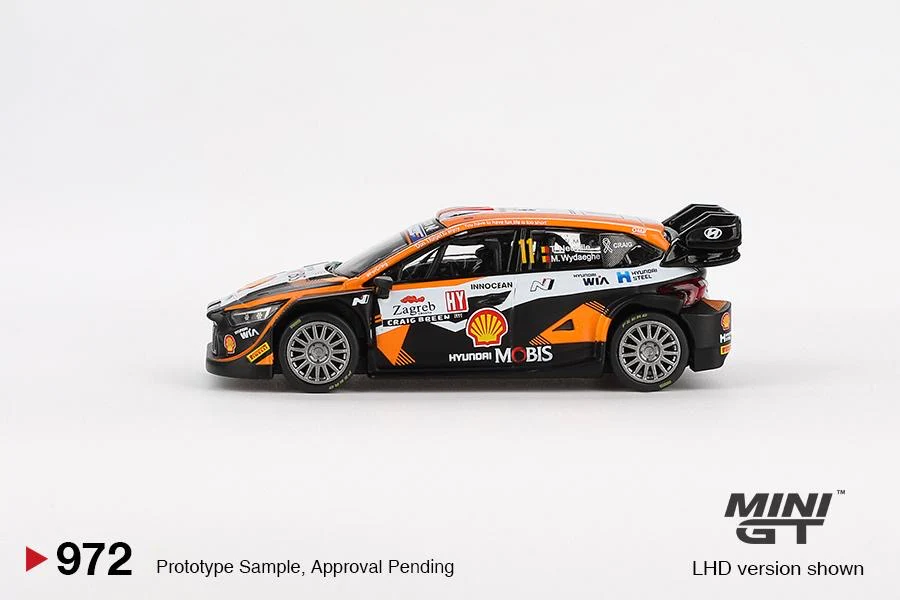 PREORDER MINI GT 1/64 Hyundai i20 N Rally1 #11 2023 Rally Croatia  Power Stage Winner MGT00972-L (Approx. Release Date : Q3 2025 subject to manufacturer's final decision) - Image 2