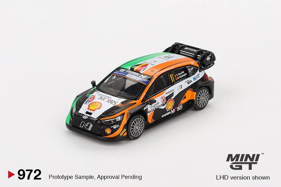 PREORDER MINI GT 1/64 Hyundai i20 N Rally1 #11 2023 Rally Croatia  Power Stage Winner MGT00972-L (Approx. Release Date : Q3 2025 subject to manufacturer's final decision) - Image 4