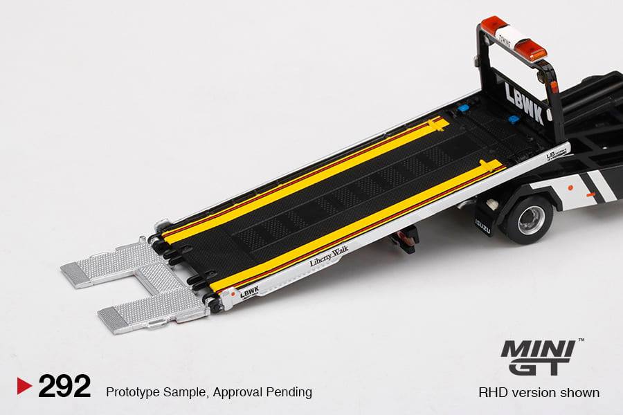 PREORDER MINI GT 1/64 Isuzu N-Series Vehicle Transporter LBWK Black RHD MGT00292-R (Approx. Release Date : NOV 2021 subject to manufacturer's final decision) - Image 2