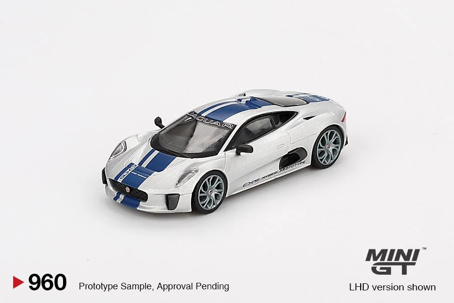 MINI GT 1/64 Jaguar C-X75 Silver MGT00960-BL - Image 2