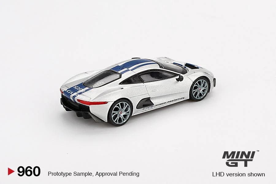 MINI GT 1/64 Jaguar C-X75 Silver MGT00960-BL - Image 3