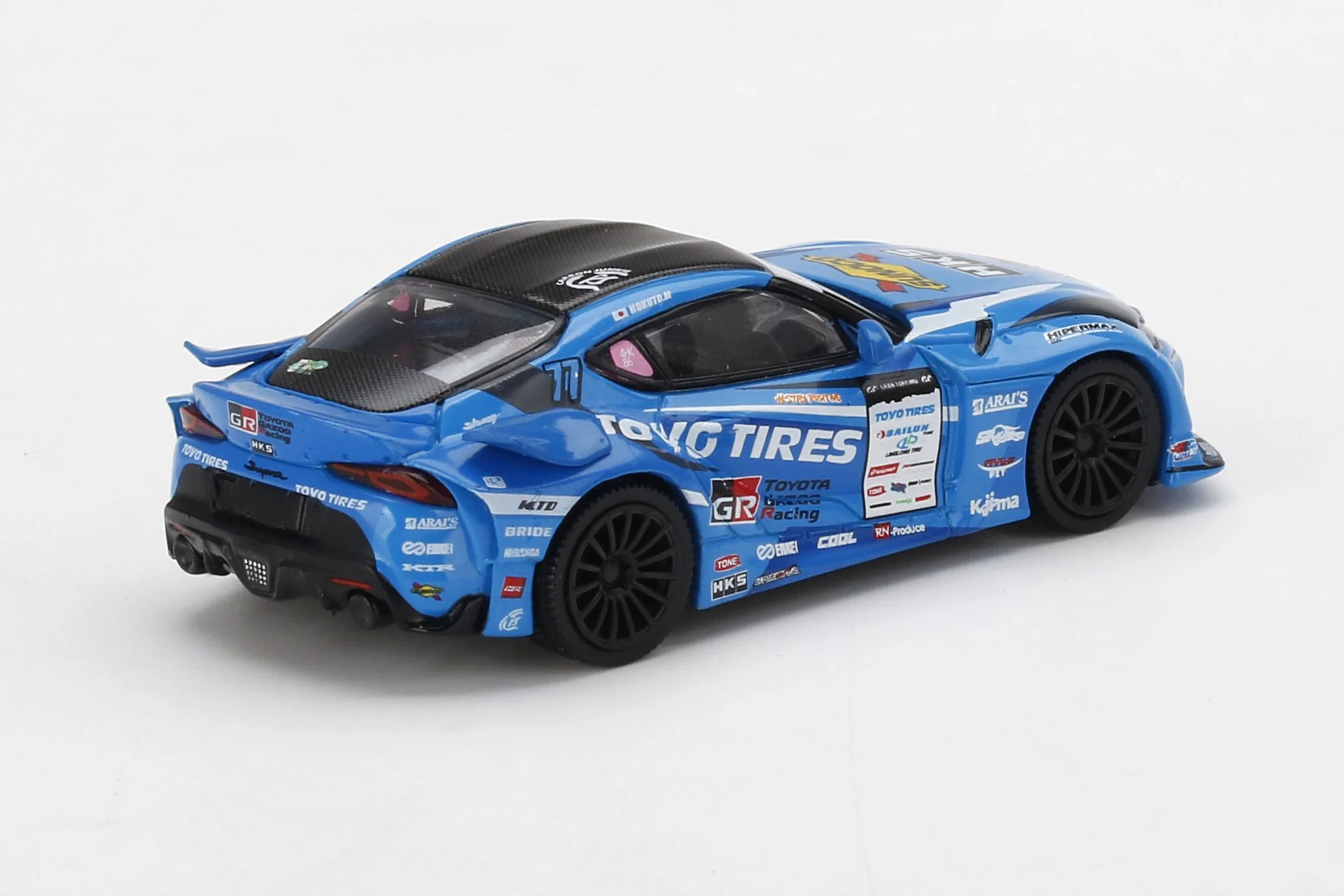MINI GT 1/64 Japan Exclusive HKS Toyota GR Supra No.77 FAT FIVE RACING 2020 D1 GP RHD MGT00307-D1 - Image 2