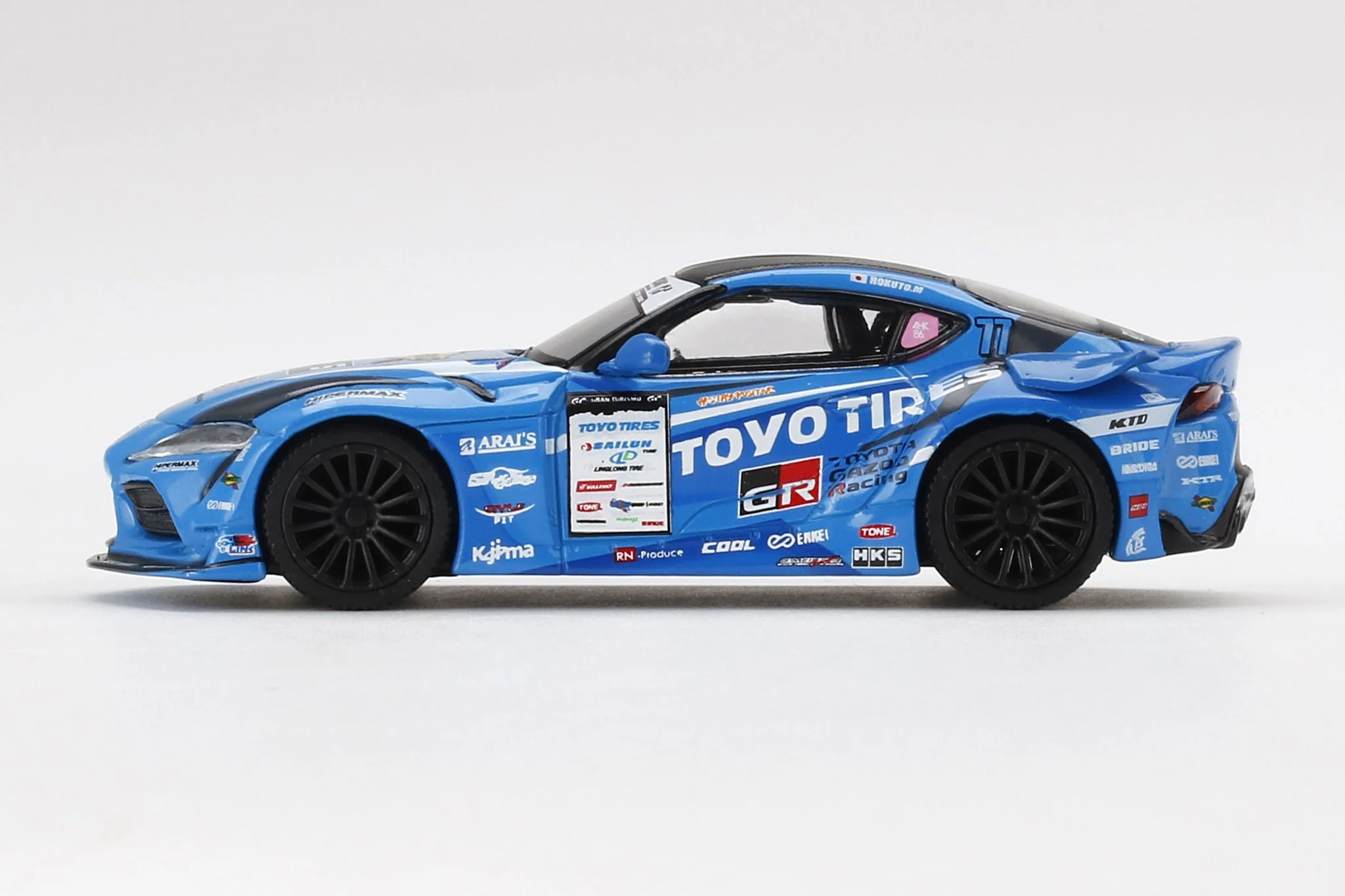 MINI GT 1/64 Japan Exclusive HKS Toyota GR Supra No.77 FAT FIVE RACING 2020 D1 GP RHD MGT00307-D1 - Image 3